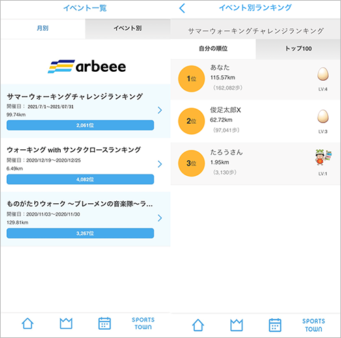 ランキング表示の画像イメージ